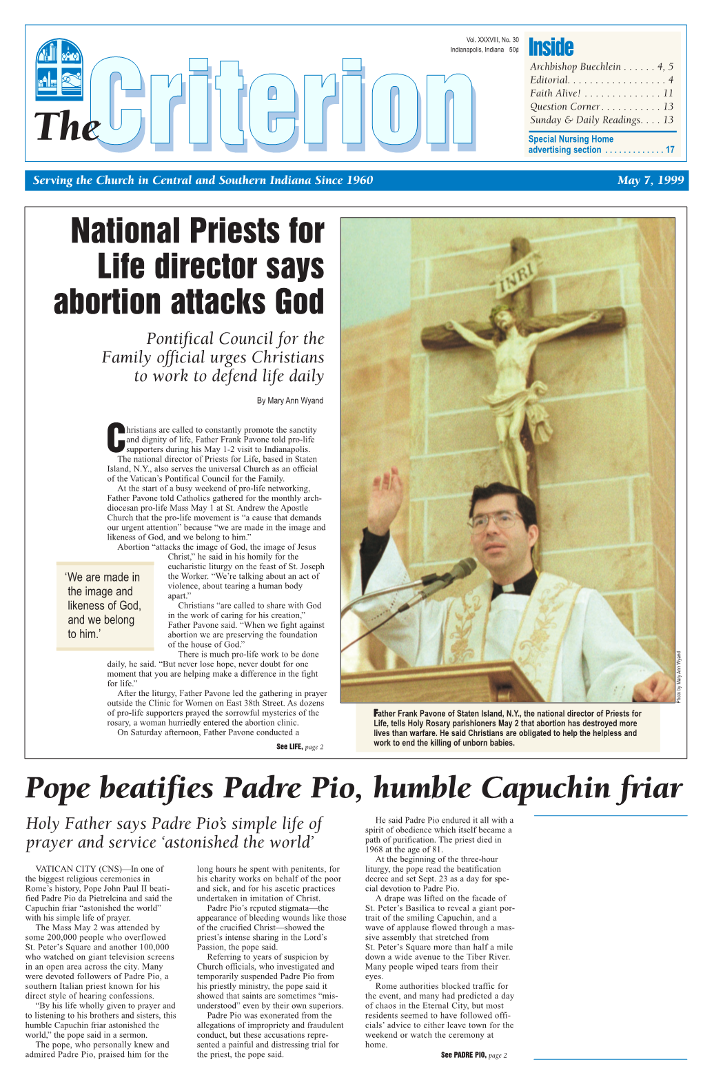 National Priests for Life Director Says Abortion Attacks God Pope Beatifies