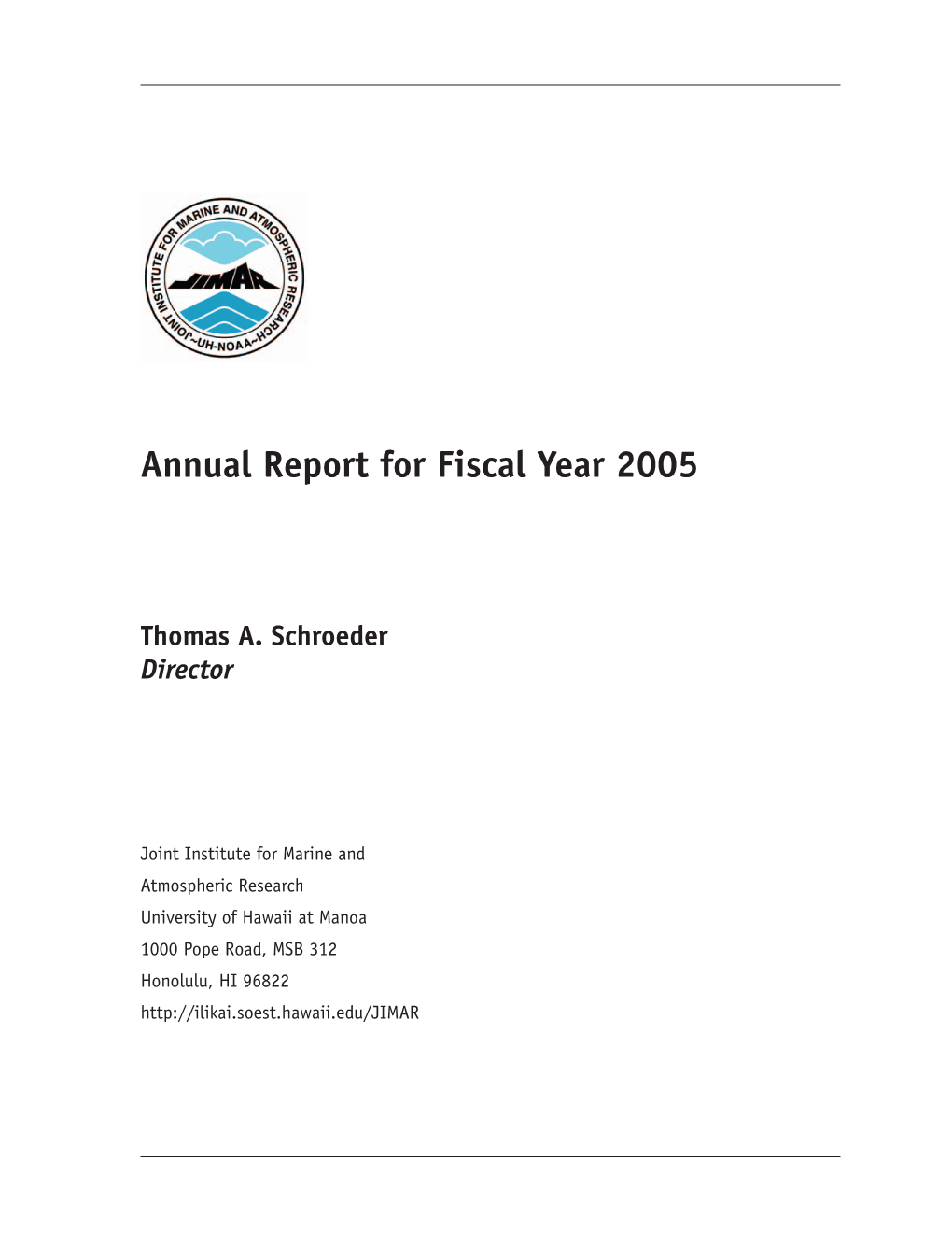 2005 JIMAR Annual Report