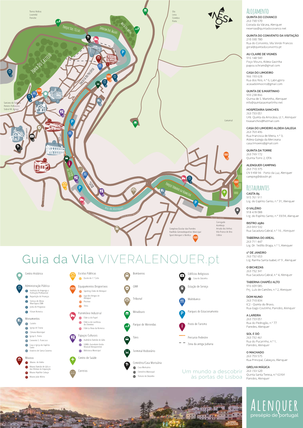 Mapa Turístico De Alenquer