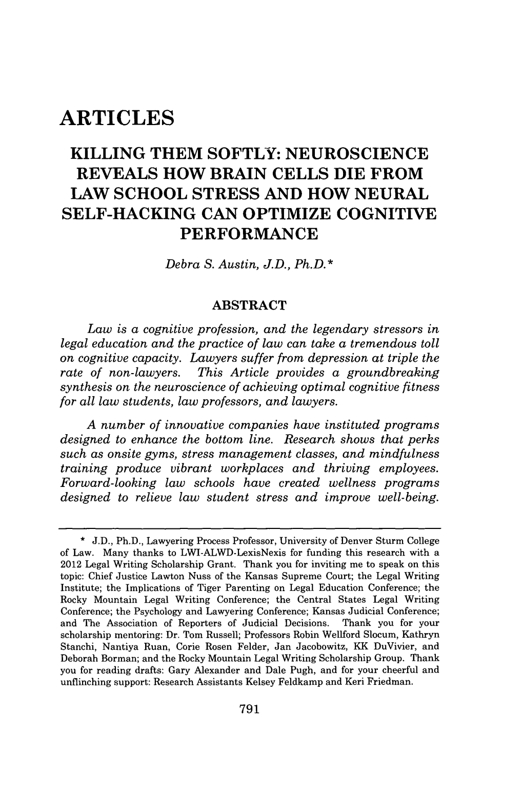 Neuroscience Reveals How Brain Cells Die from Law School Stress and How Neural Self-Hacking Can Optimize Cognitive Performance