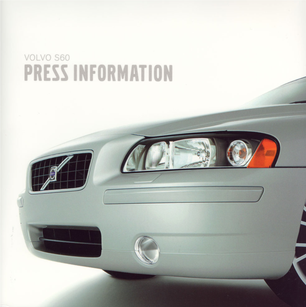 Volvo Model Year 2005 S60 V70 XC70 Press