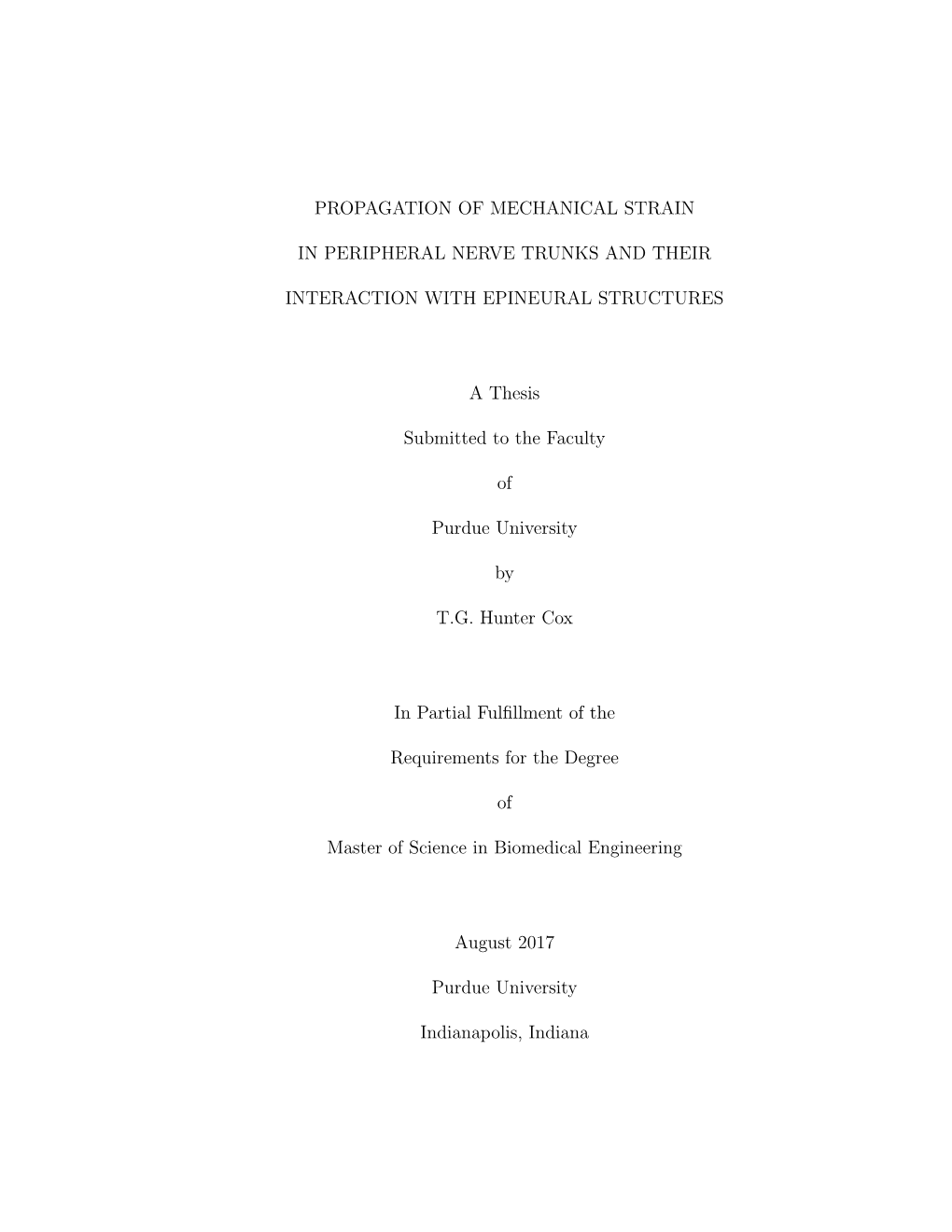 Propagation of Mechanical Strain in Peripheral Nerve Trunks and Their Interaction with Epineural Structures