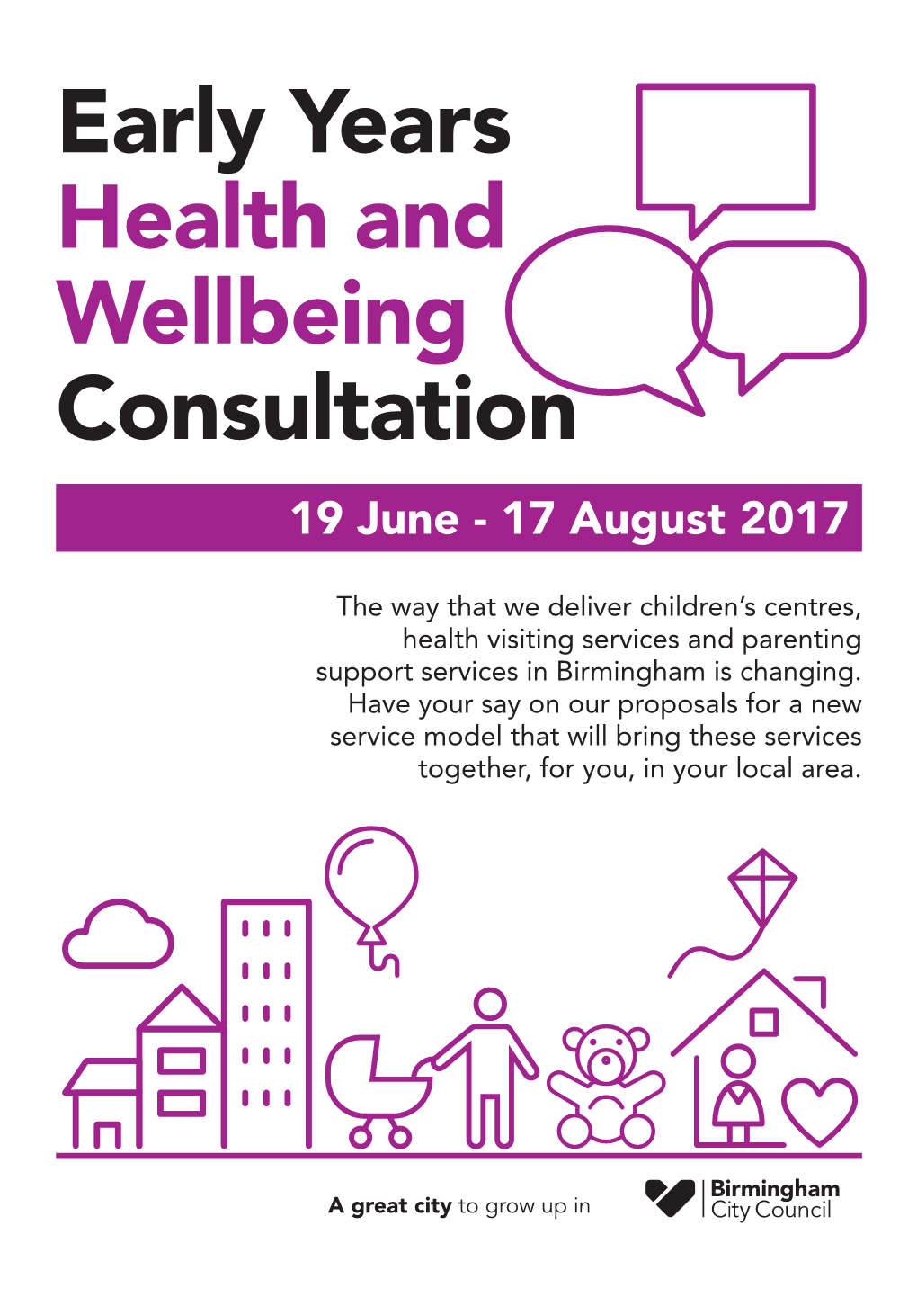 Early Years Health and Wellbeing Consultation Booklet