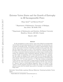 Extreme Vortex States and the Growth of Enstrophy in 3D Incompressible Flows