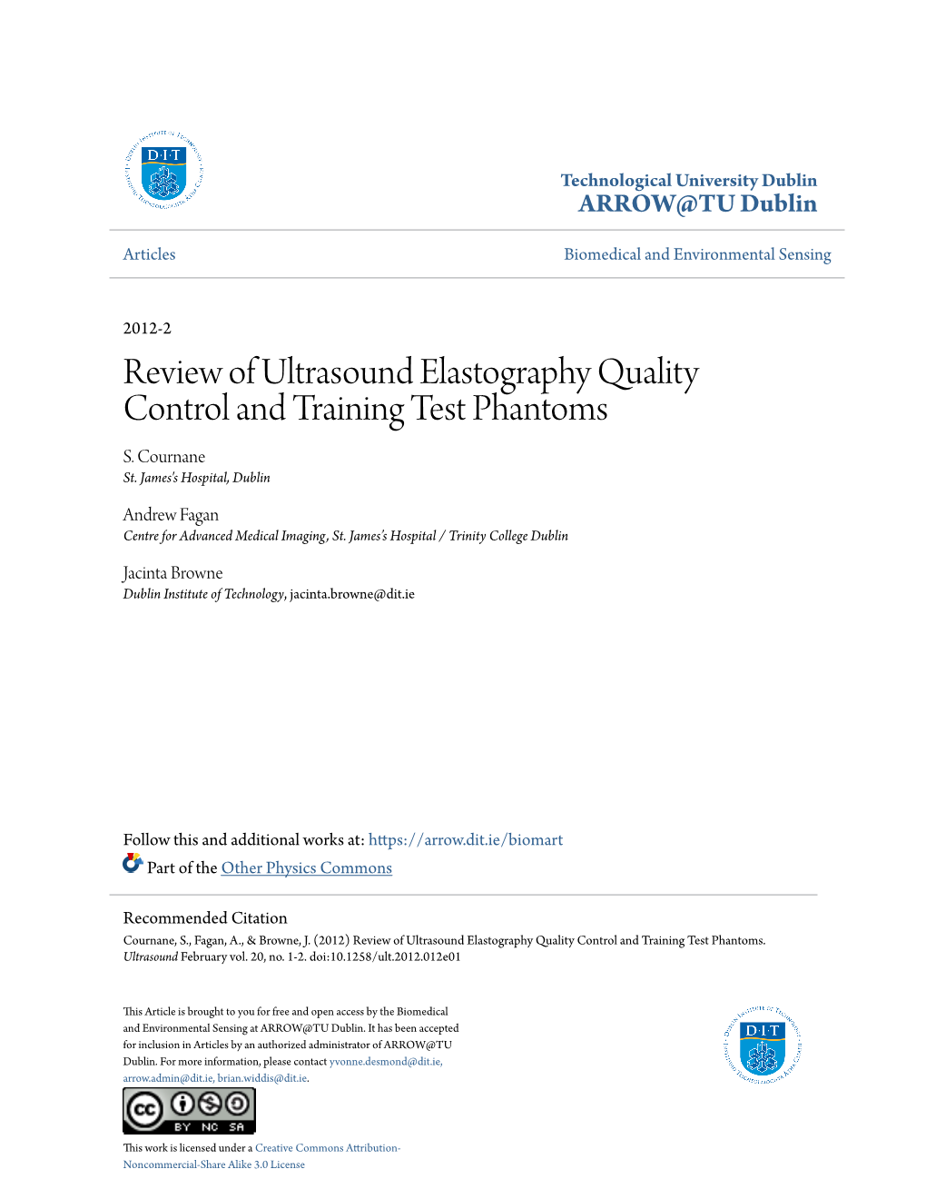 Review of Ultrasound Elastography Quality Control and Training Test Phantoms S