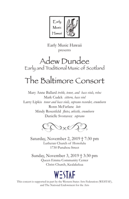 Adew Dundee the Baltimore Consort