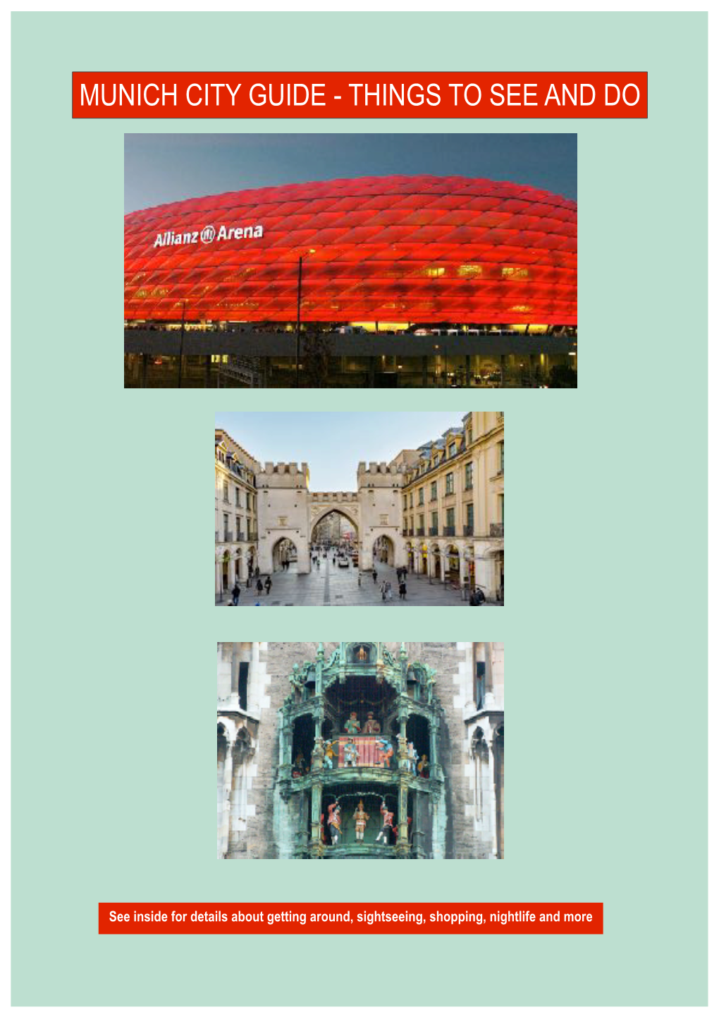 Munich City Guide 2022