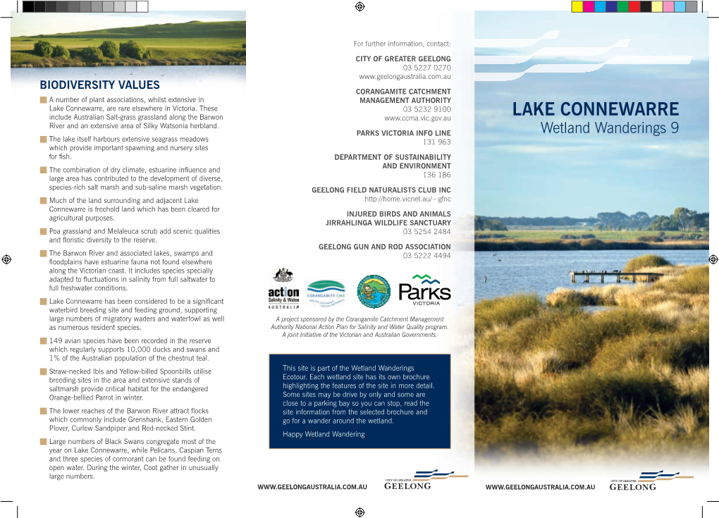 Lake Connewarre, Are Rare Elsewhere in Victoria