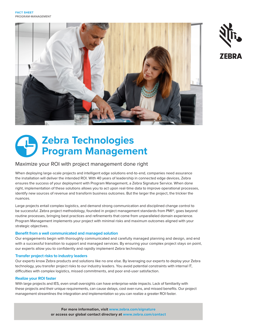 Zebra Technologies Program Management Maximize Your ROI with Project Management Done Right