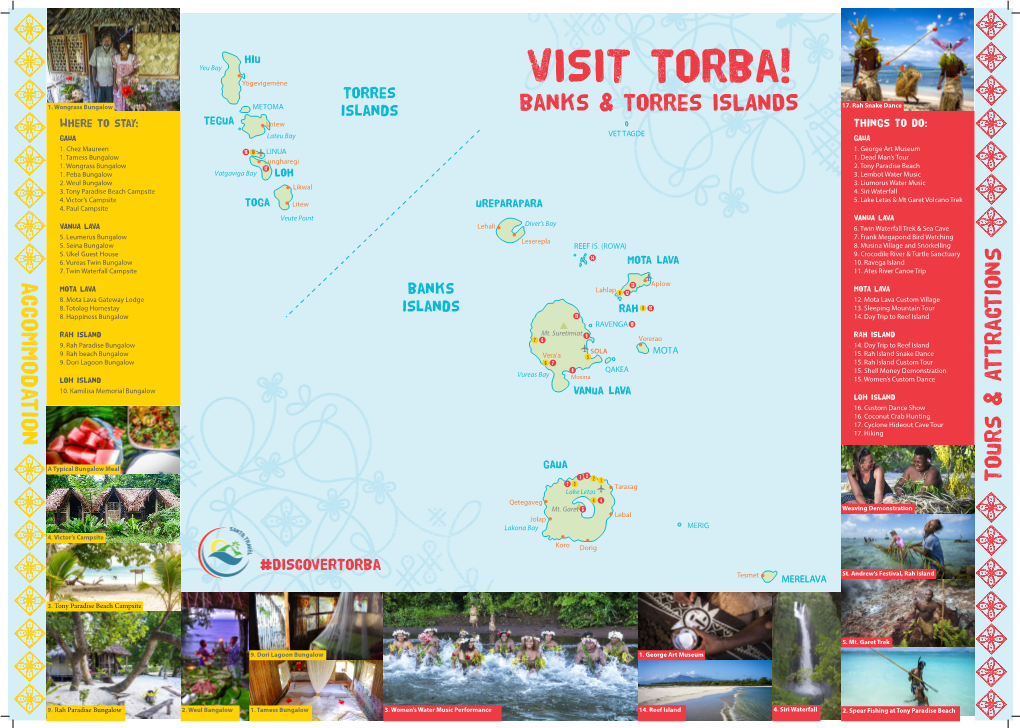 Banks & Torres ISLANDS Tours & Attractions Accommodation