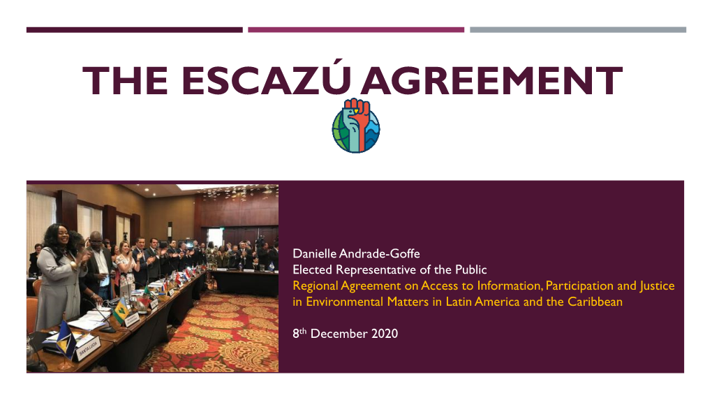 The Escazú Agreement