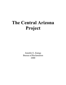 Histories: Central Arizona Project,” 1980, 1