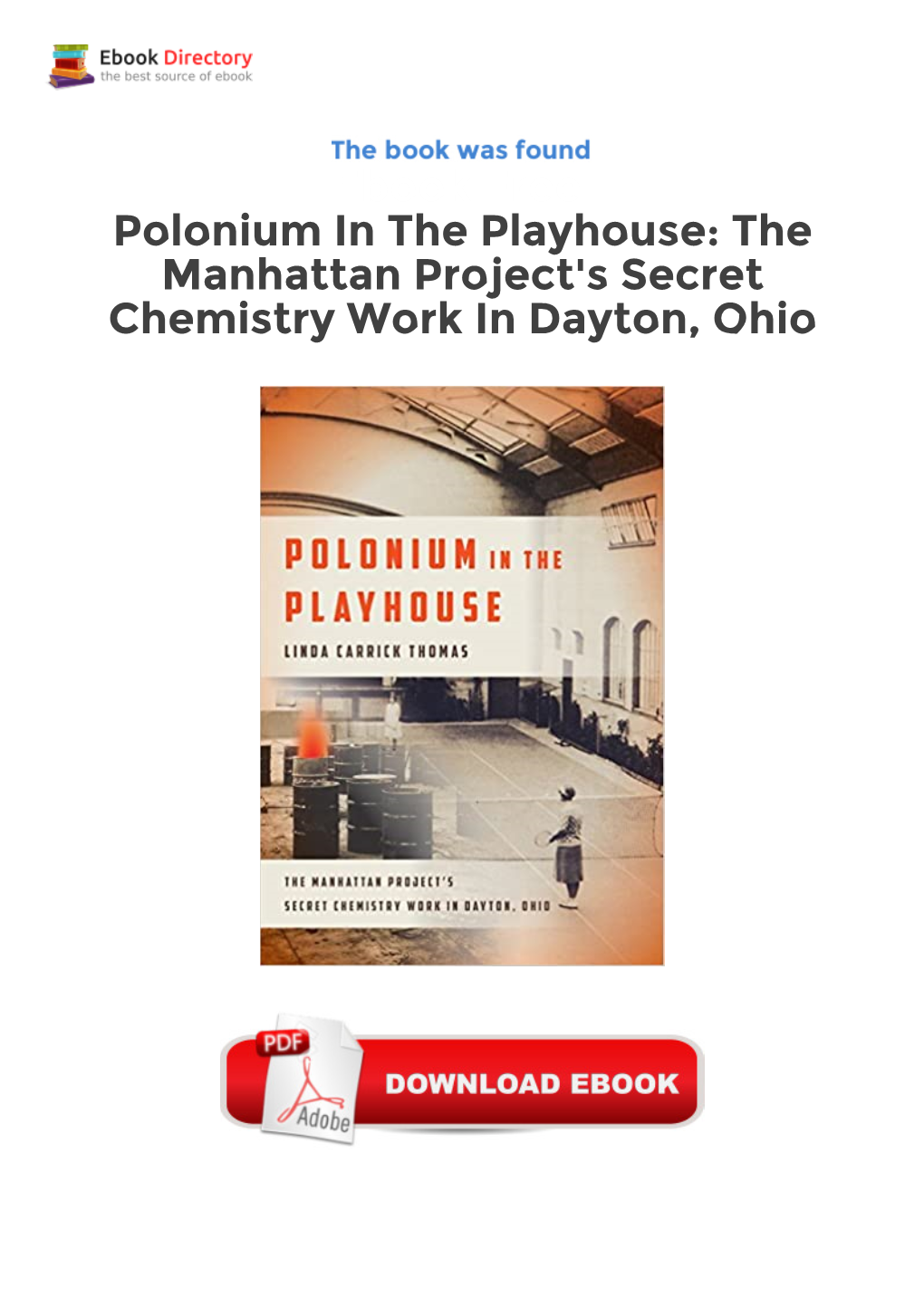 The Manhattan Project's Secret Chemistry Work in Dayton, Ohio