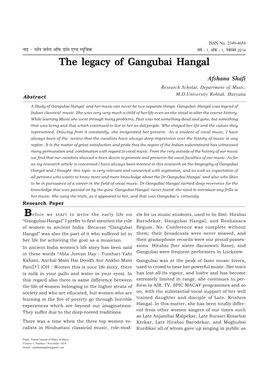 The Legacy of Gangubai Hangal