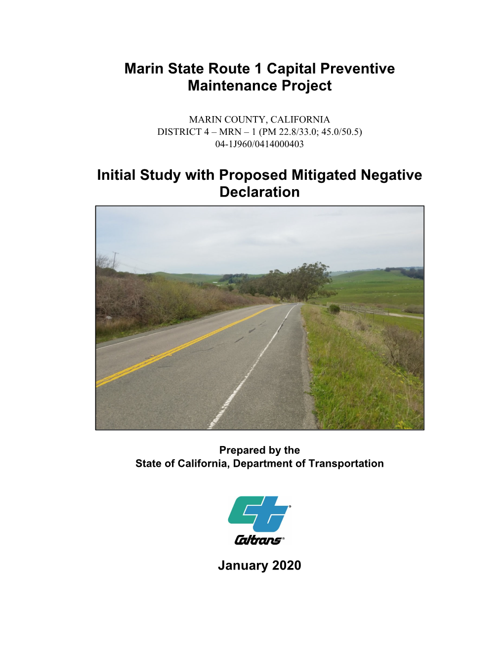 Marin State Route 1 Capital Preventive Maintenance Project
