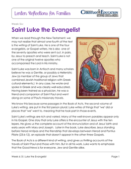 Saint Luke the Evangelist