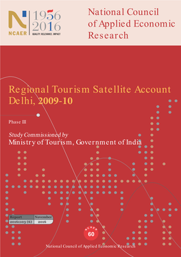Regional Tourism Satellite Account Delhi, 2009-10