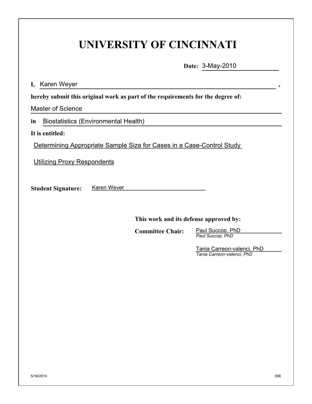 Determining Appropriate Sample Size for Cases in a Case-Control Study