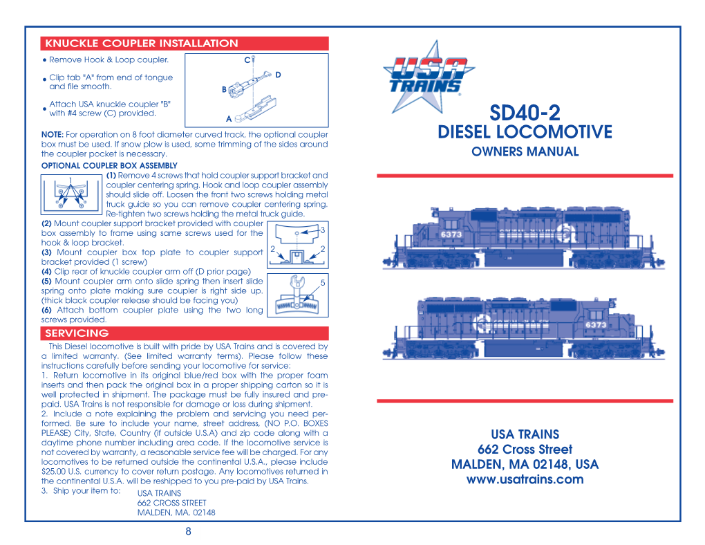 SD40-2 Manual