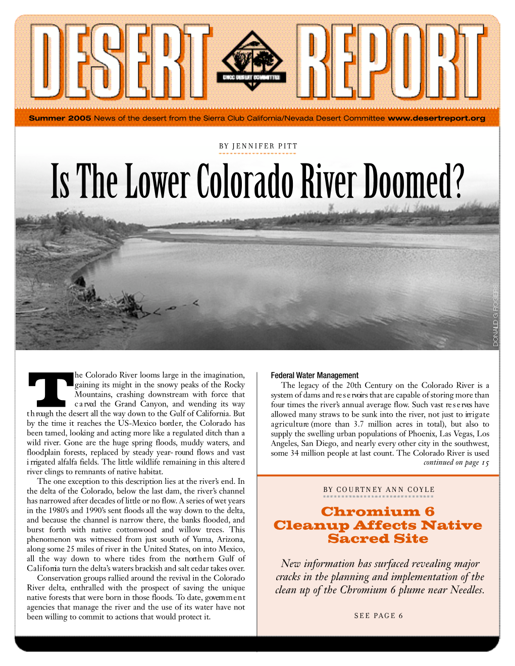 Is the Lower Colorado River Doomed?