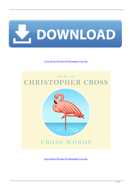 Cross Words the Best of Christopher Cross Rar