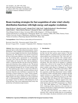Beam Tracking Strategies for Fast Acquisition of Solar Wind Velocity Distribution Functions with High Energy and Angular Resolutions