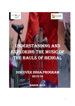 Understanding and Exploring the Music of the Bauls of Bengal