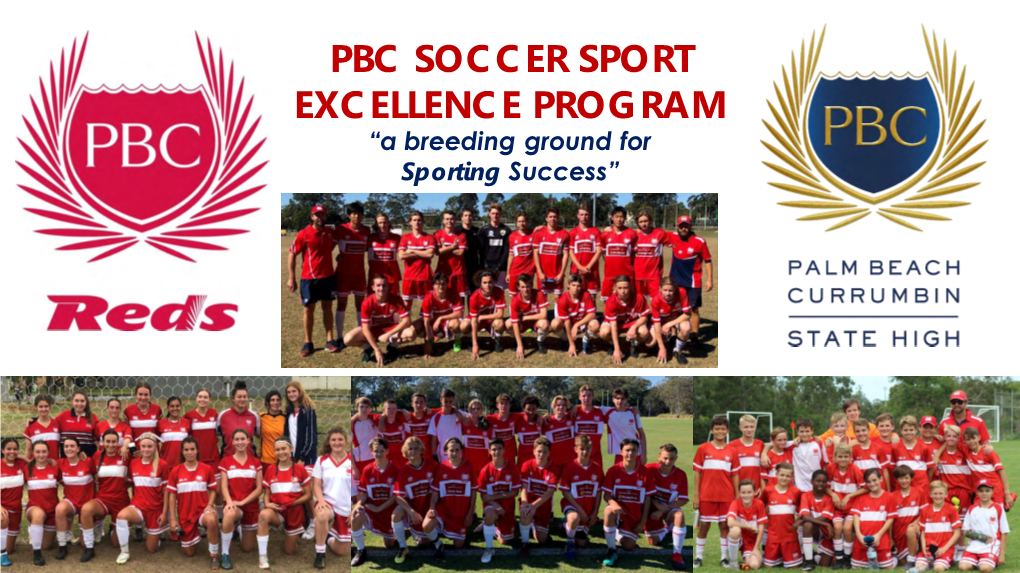 Pbc Soccer Sport Excellence Program