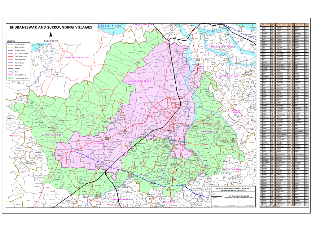 Bhubaneswar and Surrounding Villages