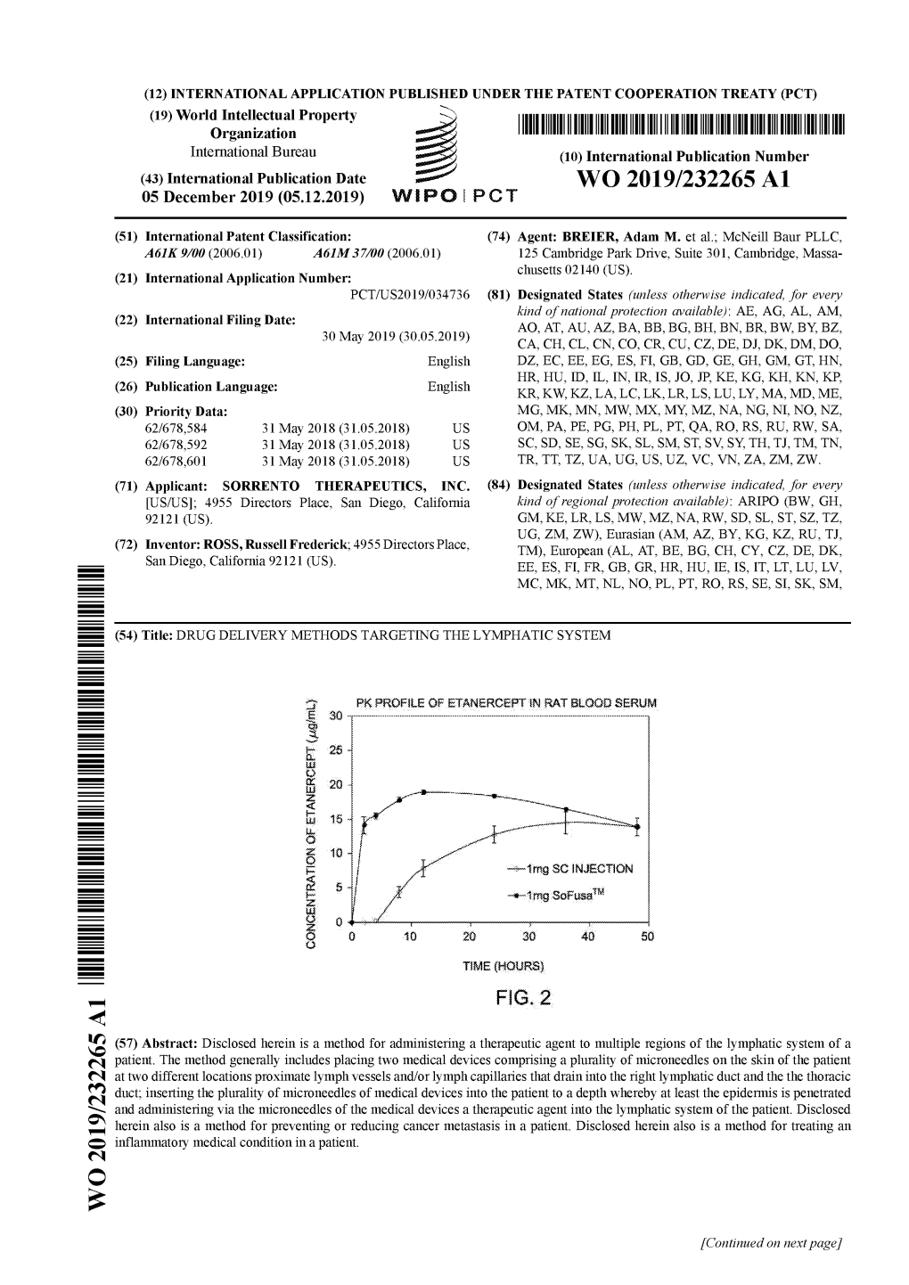 W O 2019/232265 Al 05 December 2019 (05.12.2019) W IPO I PCT