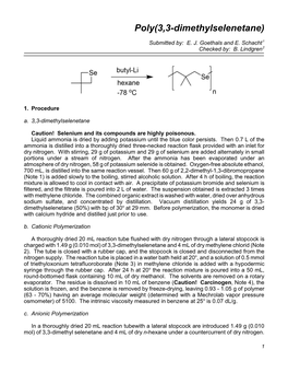 Poly(3,3-Dimethylselenetane)