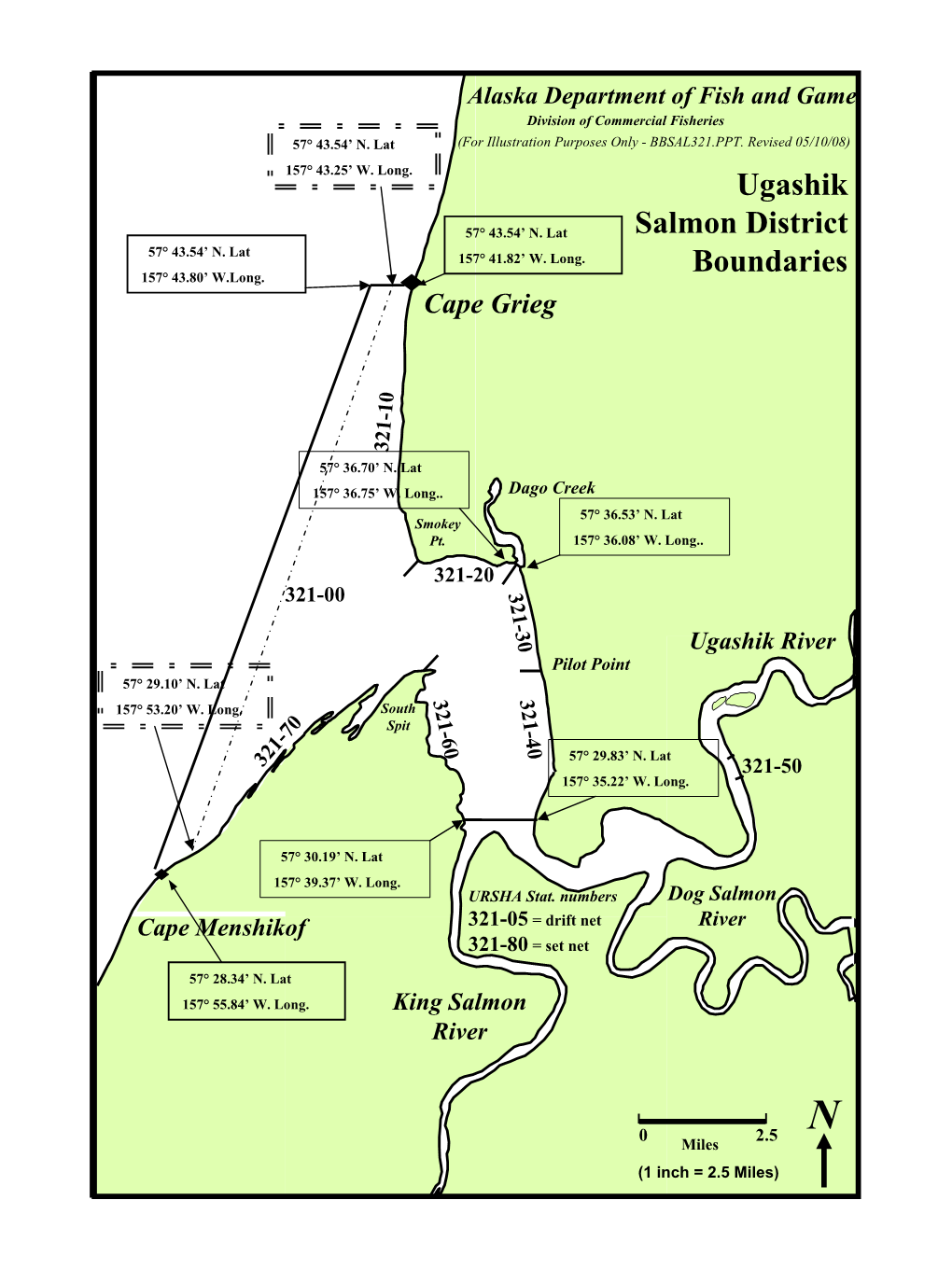 Maps of Bristol Bay Salmon Districts