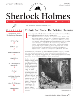 Sherlock Holmes Collections While on a Short Trip to Minnesota