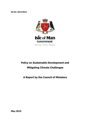 Report Sustainability and Climate Change Mitigation Policy Apr 15