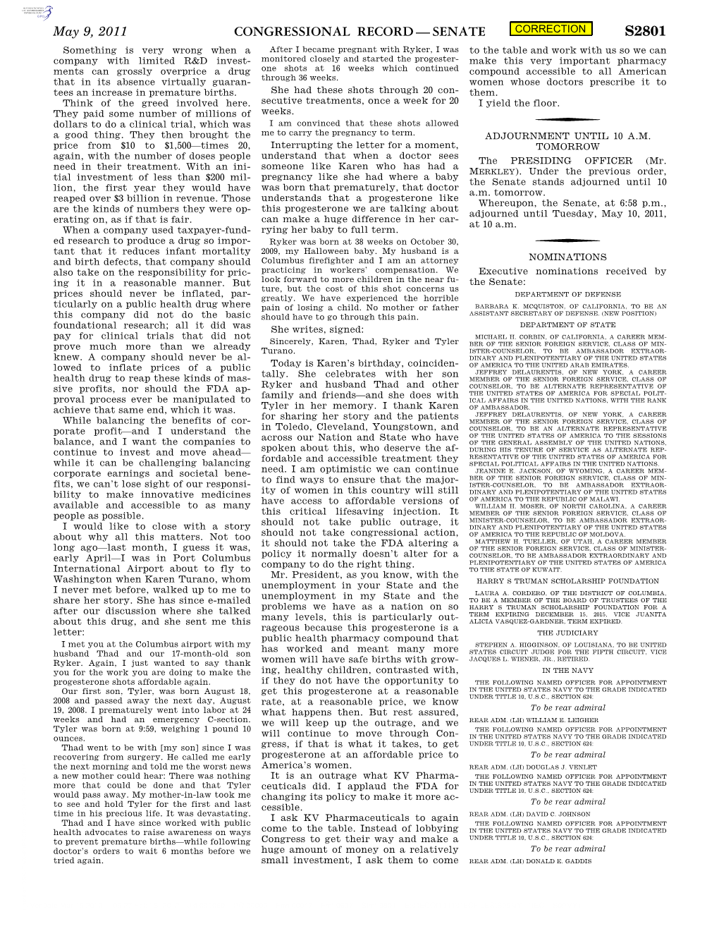 Congressional Record—Senate S2801