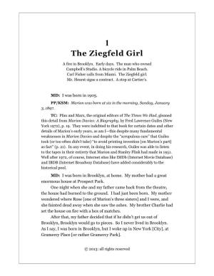 The Ziegfeld Girl