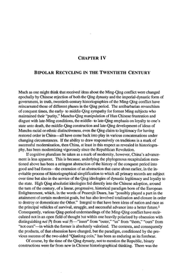 Chapter Iv Bipolar Recycling in the Twentieth Century