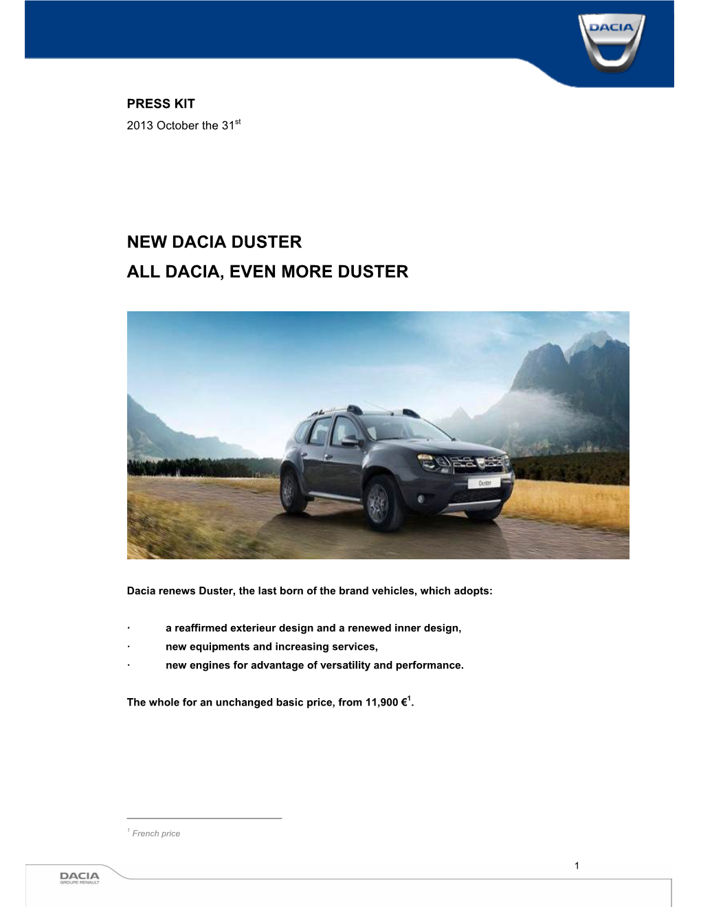 New Dacia Duster All Dacia, Even More Duster