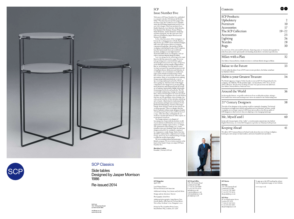 SCP Classics Side Tables Designed by Jasper Morrison 1986 Re-Issued