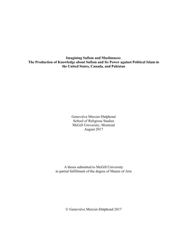 Imagining Sufism and Muslimness: the Production of Knowledge About Sufism and Its Power Against Political Islam in the United States, Canada, and Pakistan