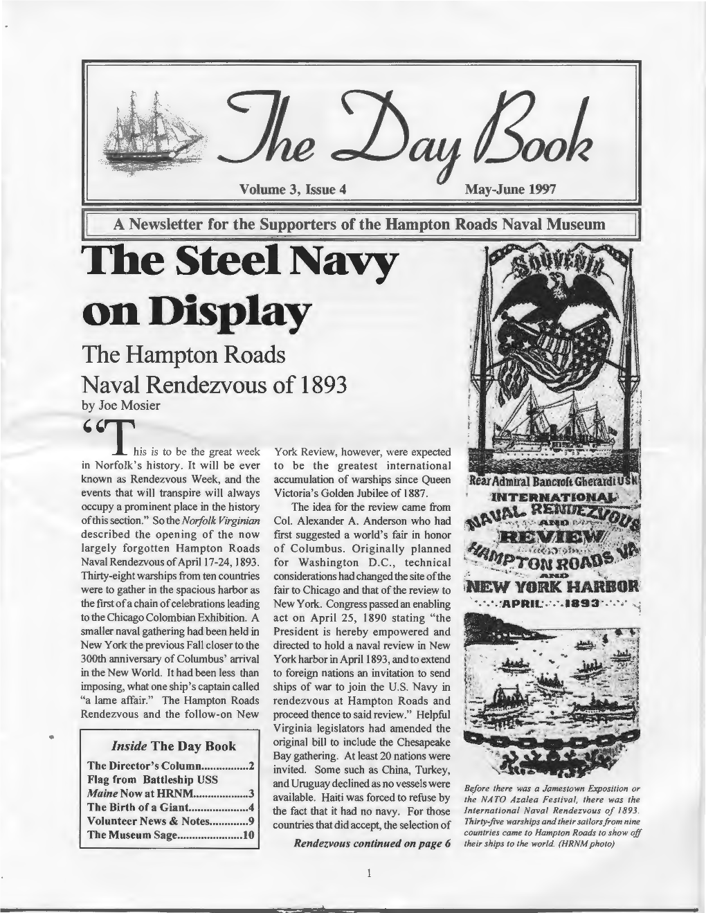 The Steel Navy on Display the Hampton Roads Naval Rendezvous of 1893 by Joe Mosier