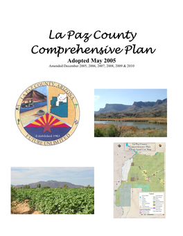 La Paz County Comprehensive Plan Is the First Overall Plan for Development Countywide