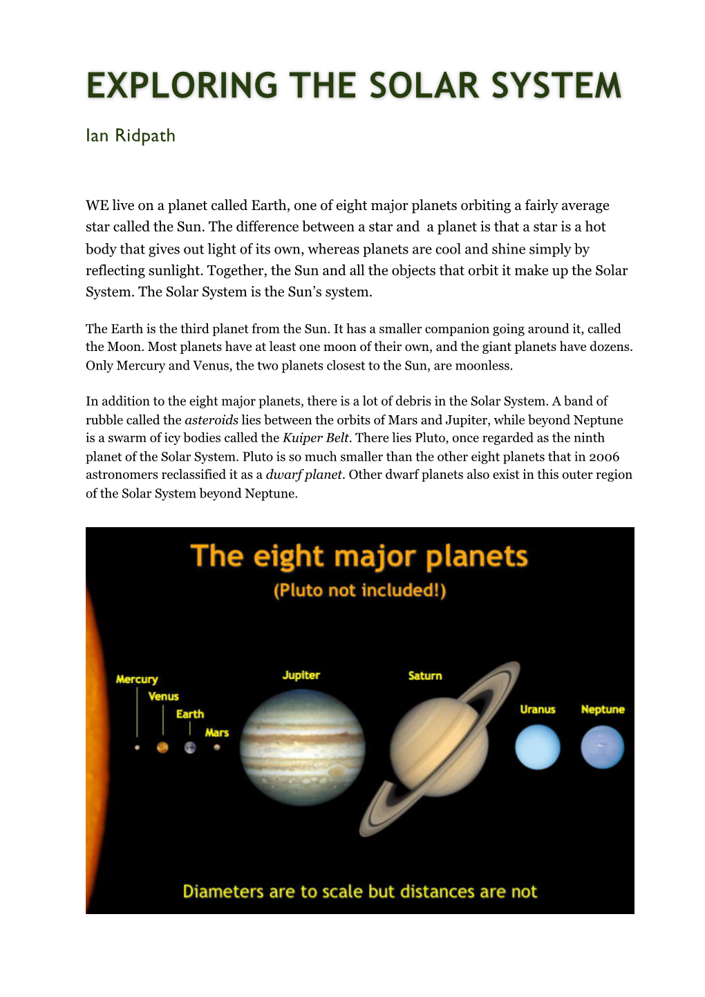 1A.Exploring the Solar System