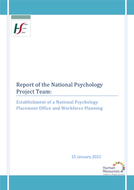 Report of the National Psychology Project Team