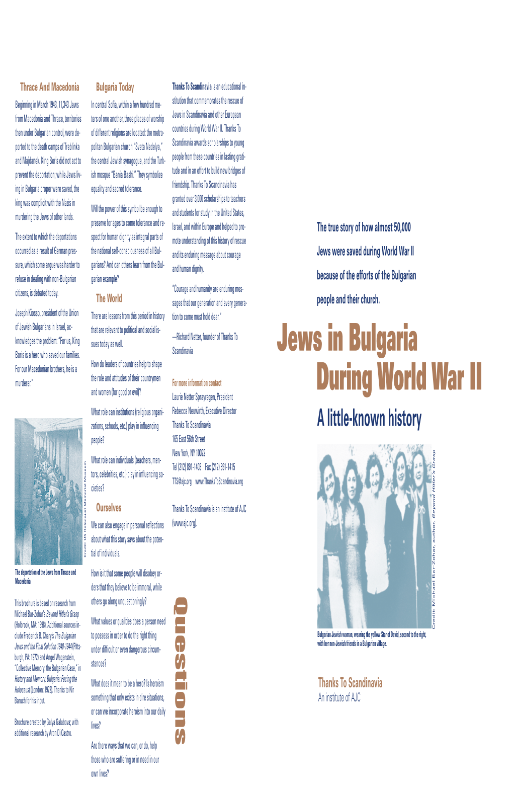 Jews in Bulgaria During World War II