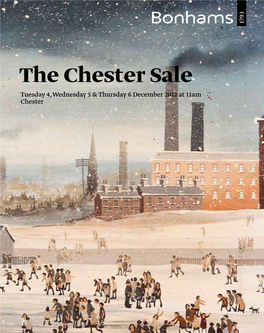 The Chester Sale Tuesday 4, Wednesday 5 & Thursday 6 December 2012 at 11Am Chester