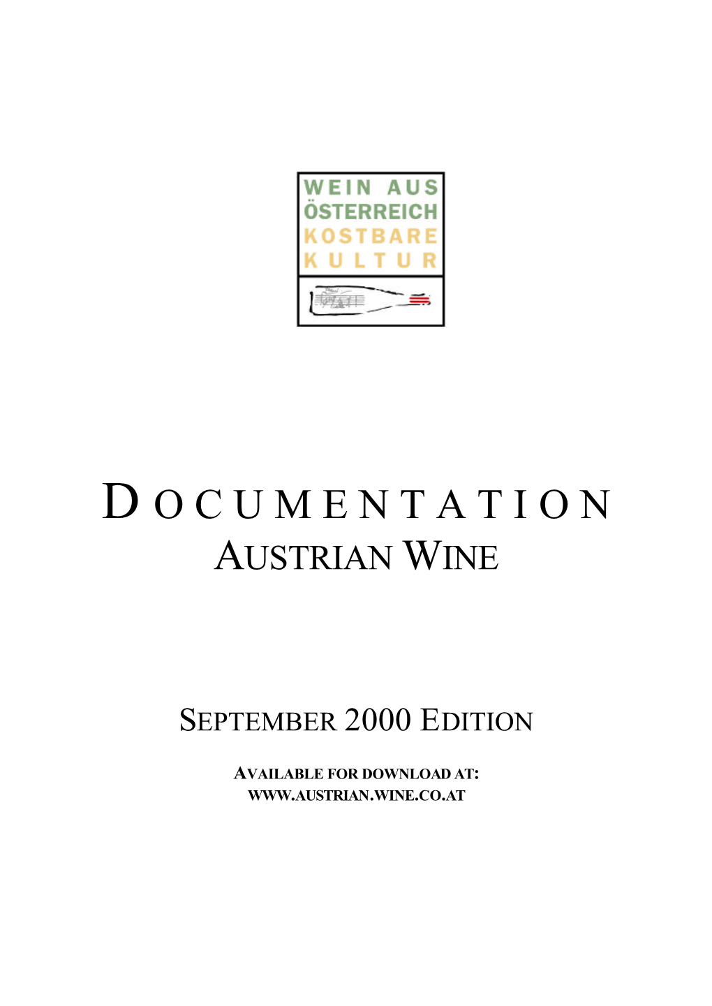 Austrian Wine Statistics Report 2000