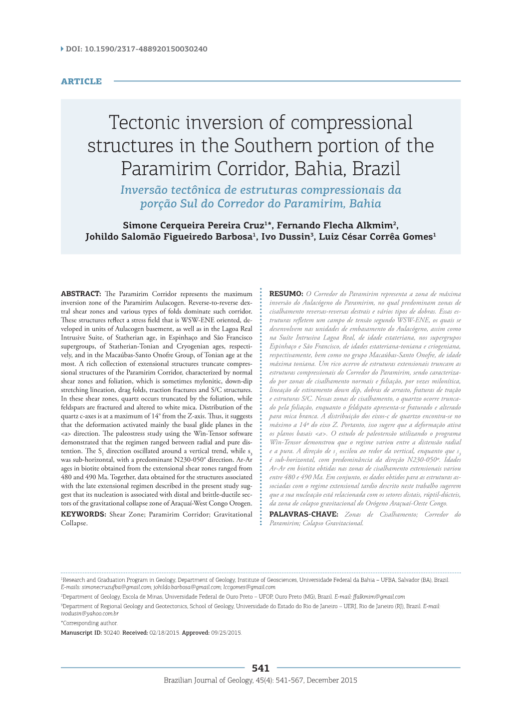 Tectonic Inversion of Compressional Structures in the Southern Portion Of