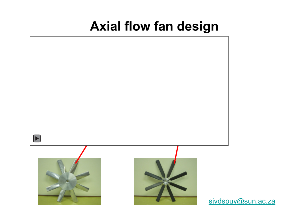 Axial Flow Fan Design