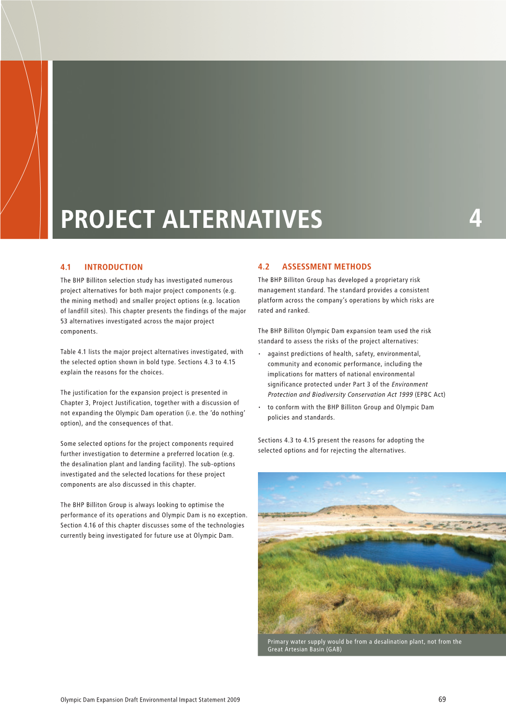 Chapter 4 Project Alternatives